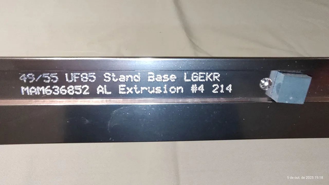 Base Televisão LG 49/55 UF85 Stand Base LGEKR<br><br>MAM636852 AL Extrusion #4 214 - Foto 5