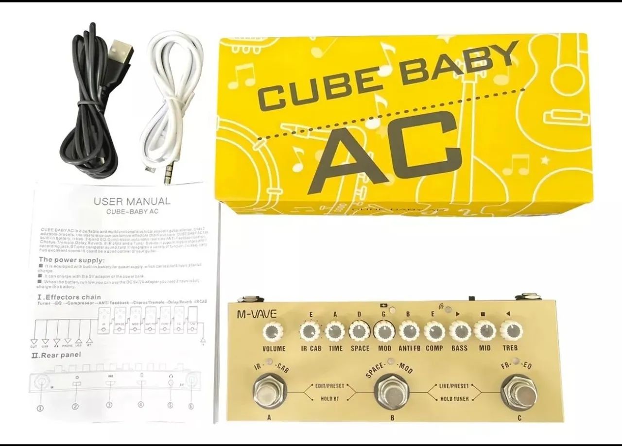 Pedal M-Wave Multi-Efeitos para Violão  - Foto 2