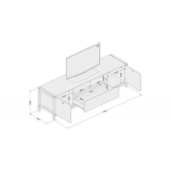 Rack Moderno Tv até 75 Polegadas NOVO - Foto 2