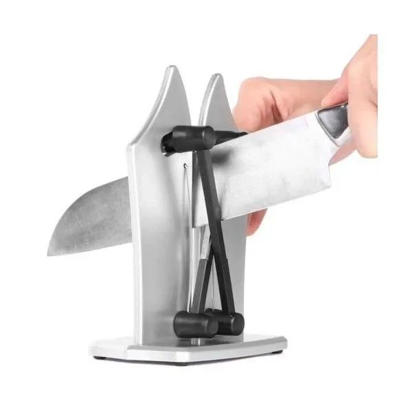 Afiador de Facas Amola Aguça Laminas Portatil Cozinha - Foto 4