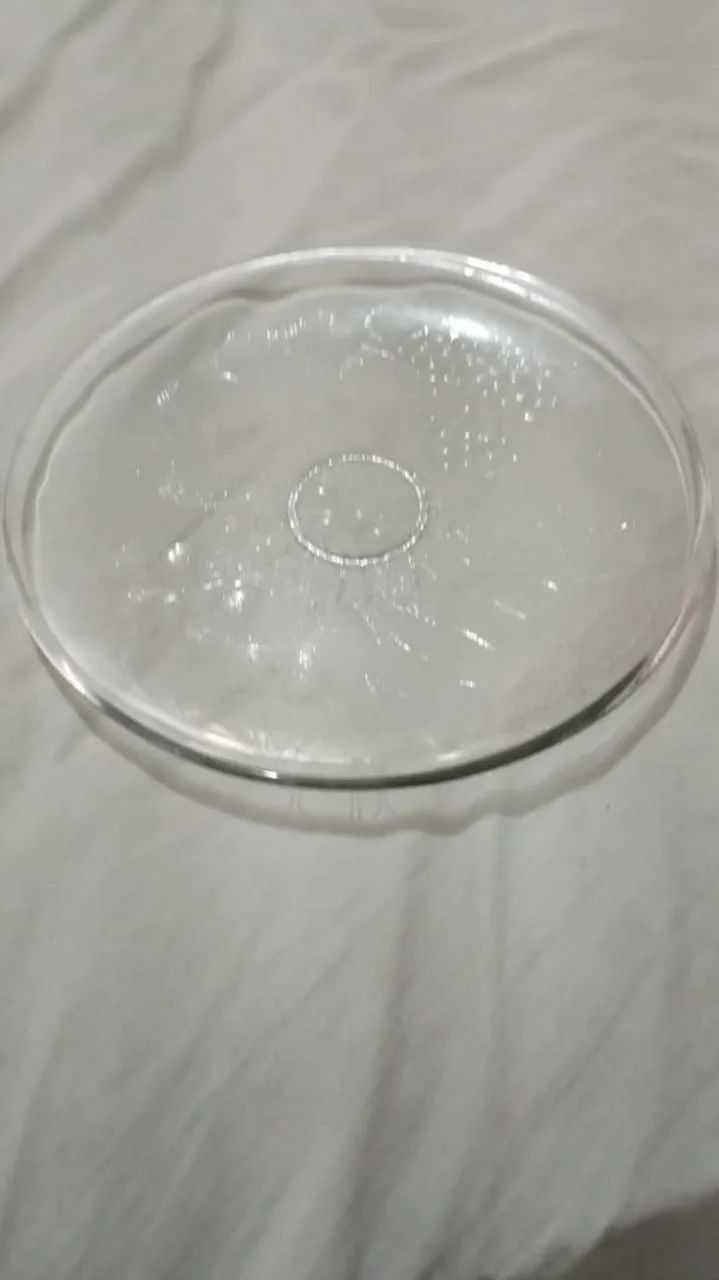 Prato de vidro transparente  - Foto 3