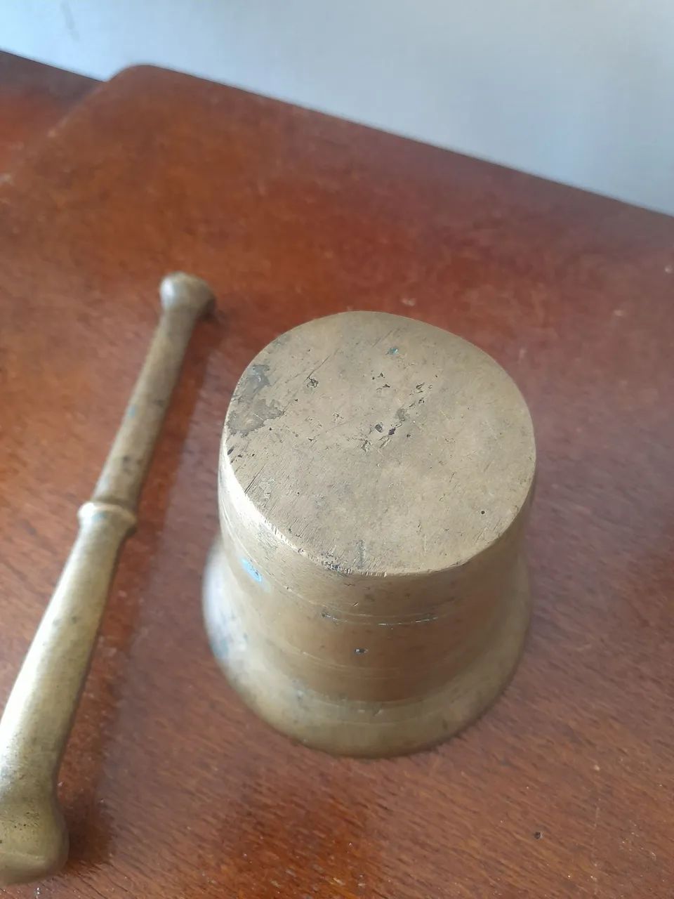 Almofariz de bronze antigo - Foto 5