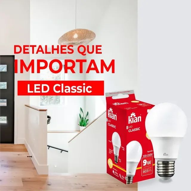 Lâmpada LED Classic 9w  - Kit com 3 Unidades ou Unitária | Entrega em Palhoça e Região - Foto 4