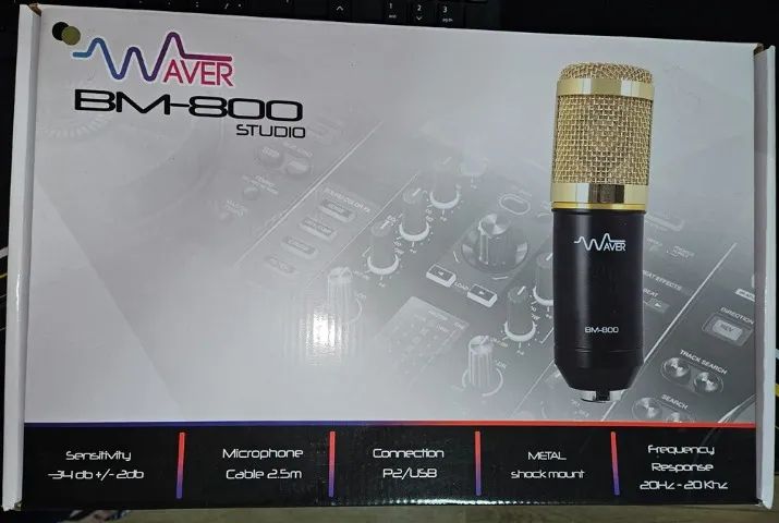 Kit Microfone Bm800 Condensador Profissional/ Home Studio e 1 Microfone Leson Professional