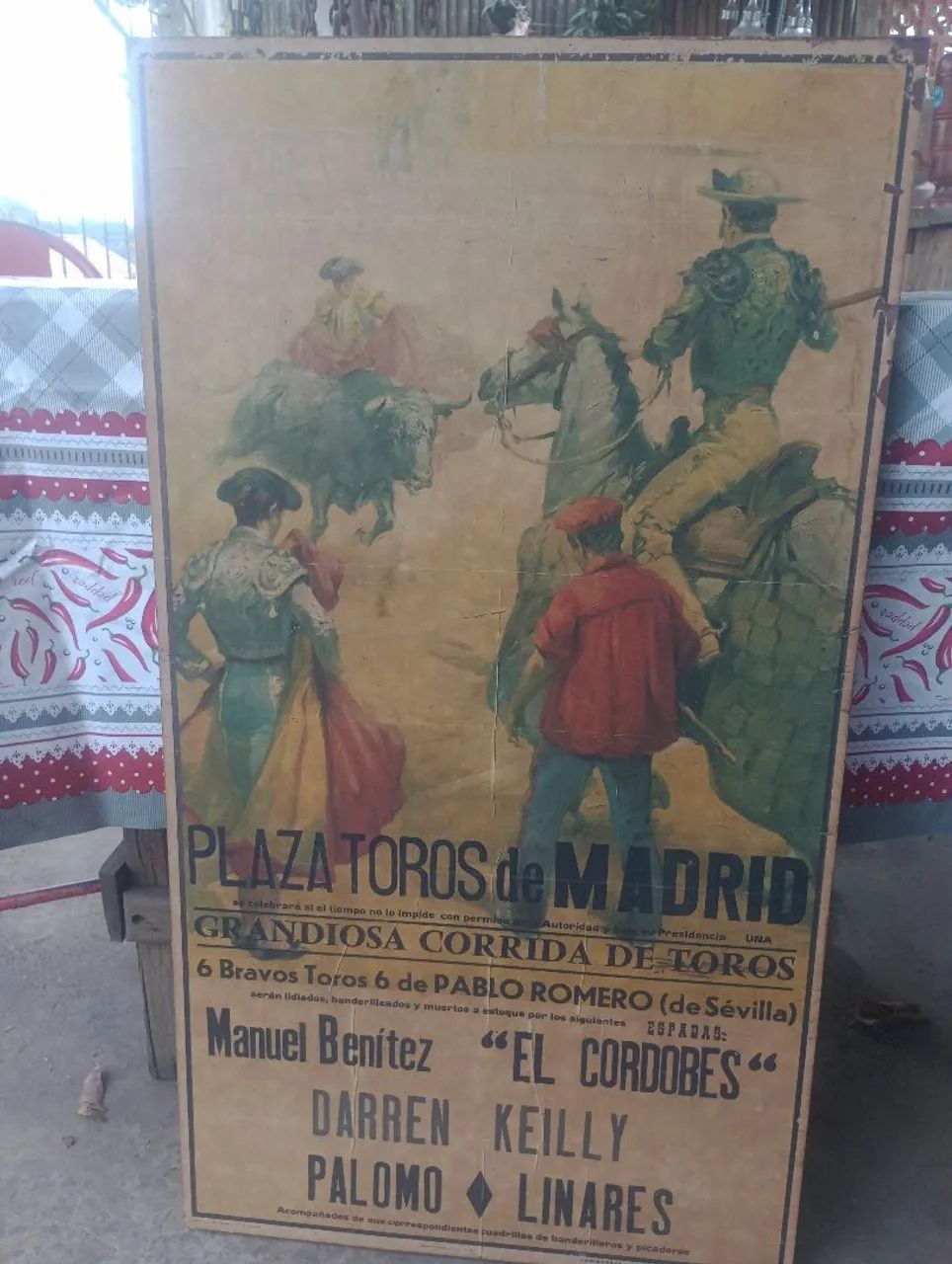 Cartaz de tourada de Madri...