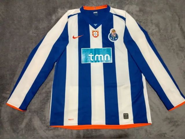 Camisa Oficial Porto Nike 2008-2009, longa, #8 (Lucho González). Praticamente impecável!
