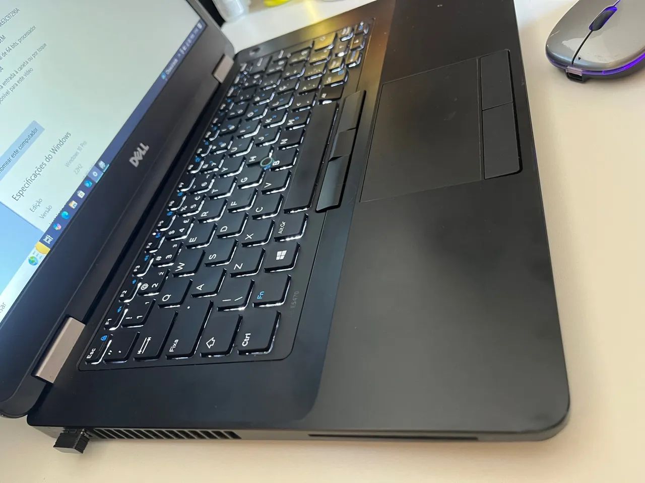 Dell i5 6° - 8 RAM - SSD 128 Nvme - Bateria Ok - Teclado iluminado + Brinde - Foto 4