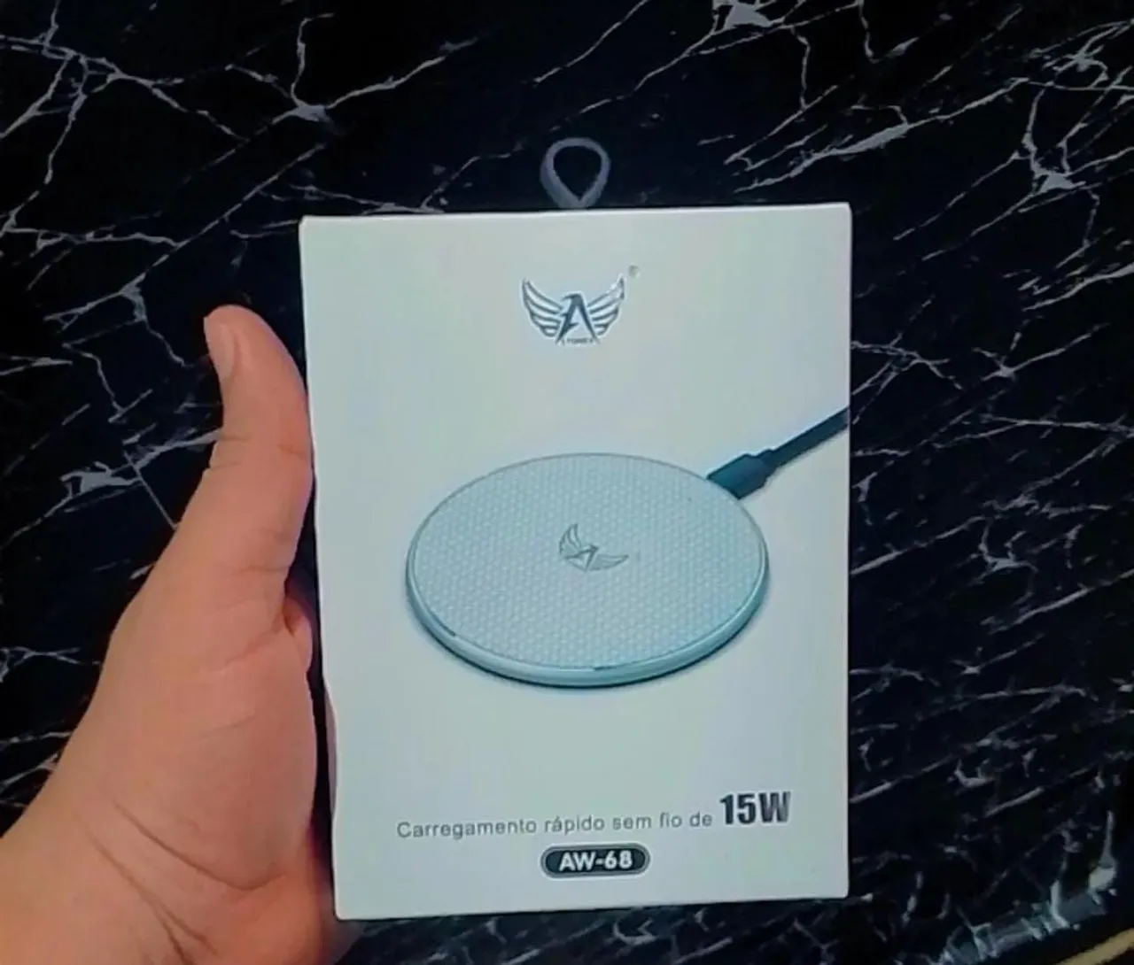 CARREGADOR SEM FIO RAPIDO 15W POR TYPO-C INDUÇÃO IPHONE SAMSUNG XIAOMI MOTOROLA