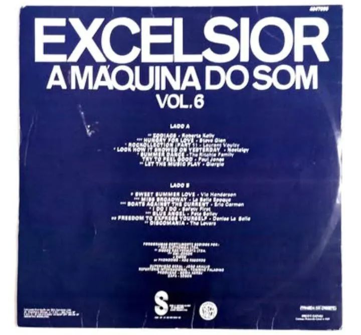 Disco de Vinil Excelsior - A Máquina Do Som - Vol. 6 (1977) - Foto 2