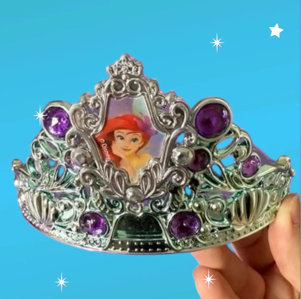 Kit com 3 coroas das princesas Ana, Elsa e Ariel da Disney - Foto 5