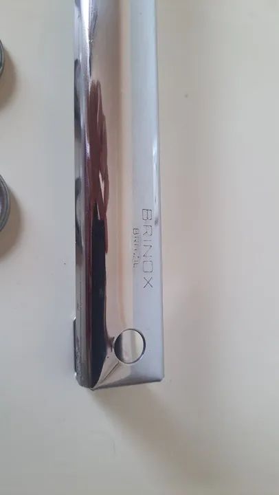 Suporte Em Barra 40cm Com 6 Ganchos Aço Inox Brinox - Foto 4