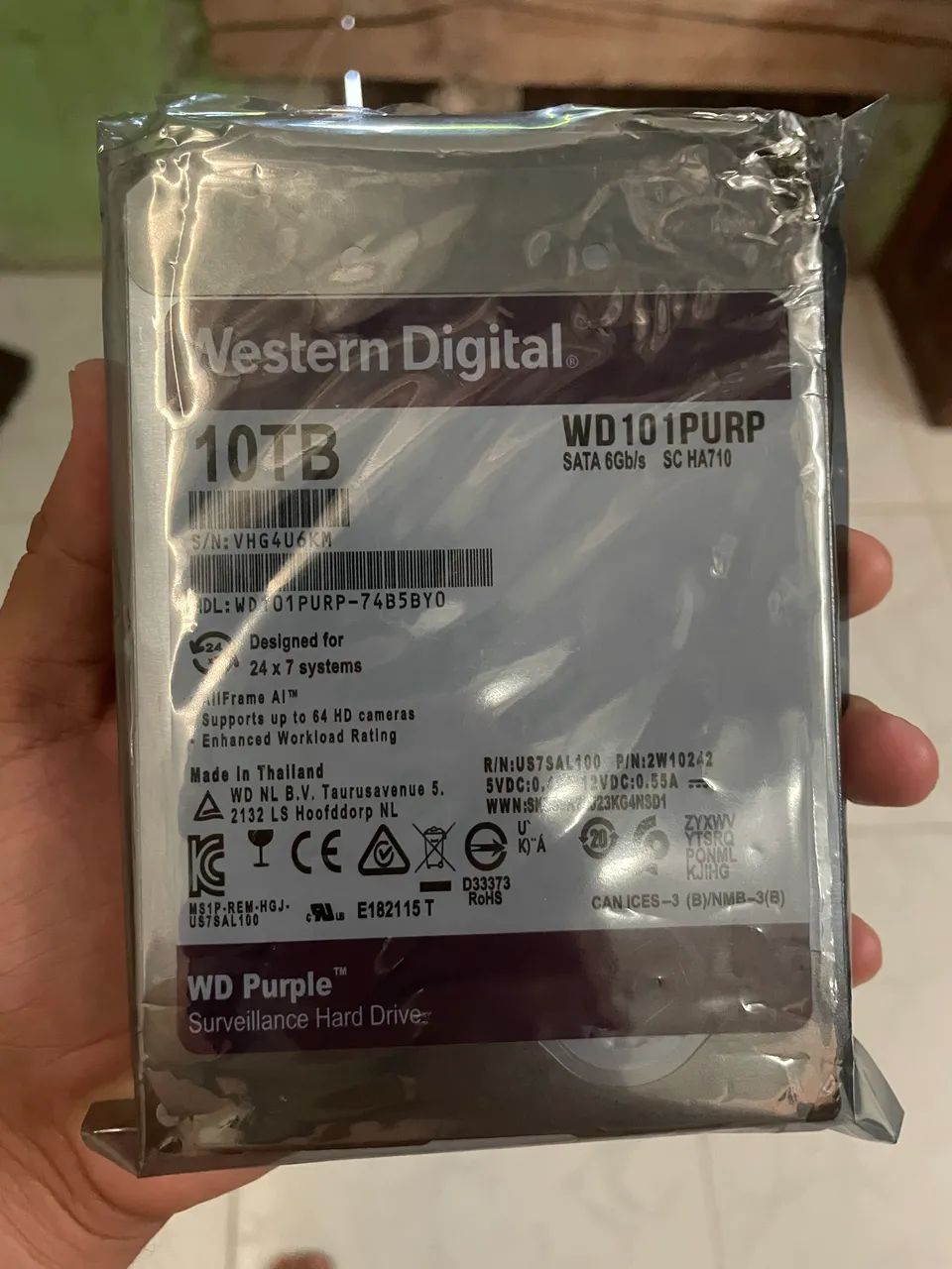HD 10 TB - WD - NOVO!