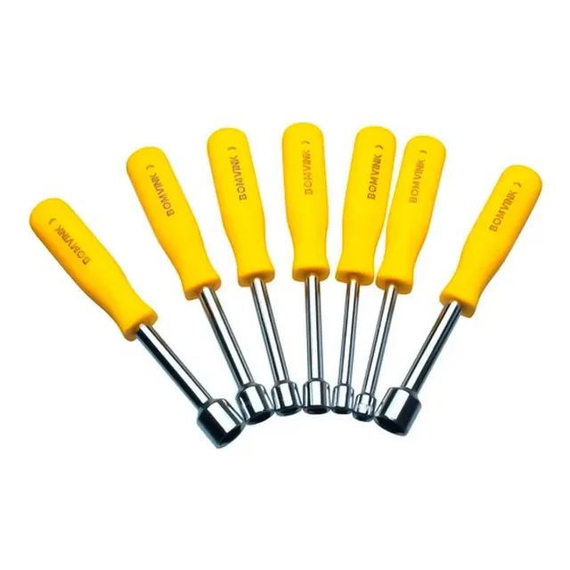 Kit De Chave Soquete 7 Peças Aço Anticorrosivo