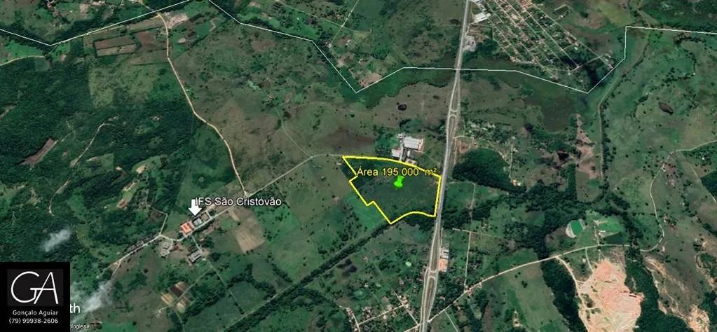 Área medindo 195.000 m² em São Cristóvão.
