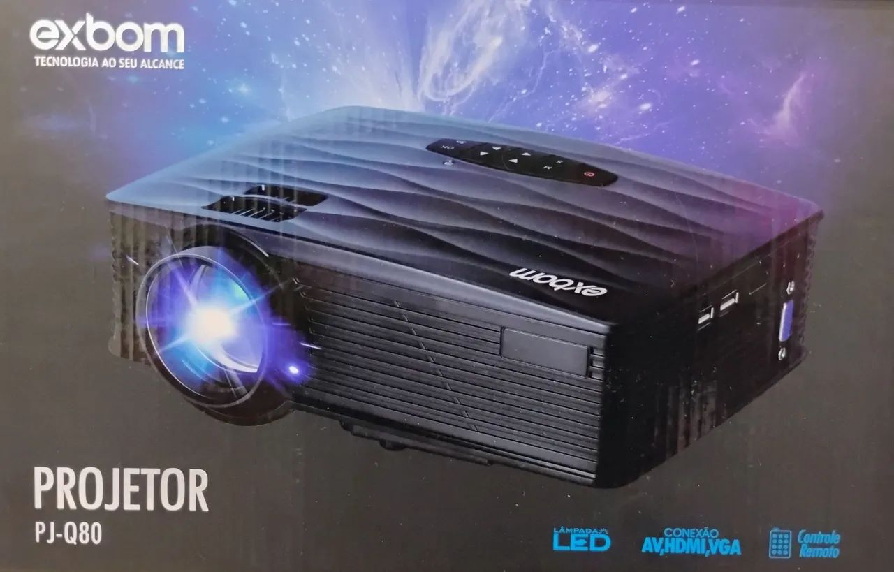 Projetor Exbom PJ-Q80 - Novo