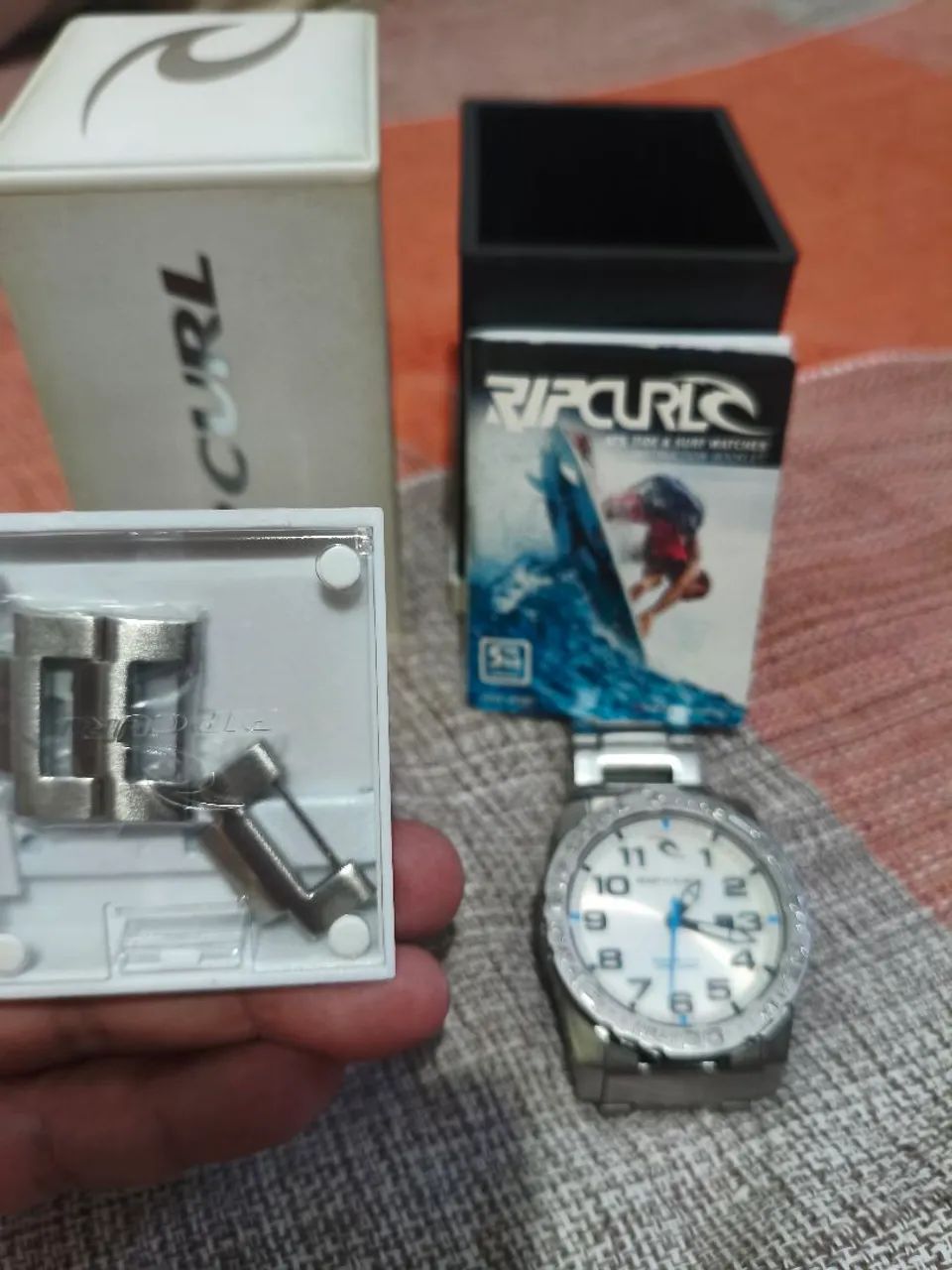 Relógio Rip Curl Cortez 2 fundo Branco e Azul - Foto 3