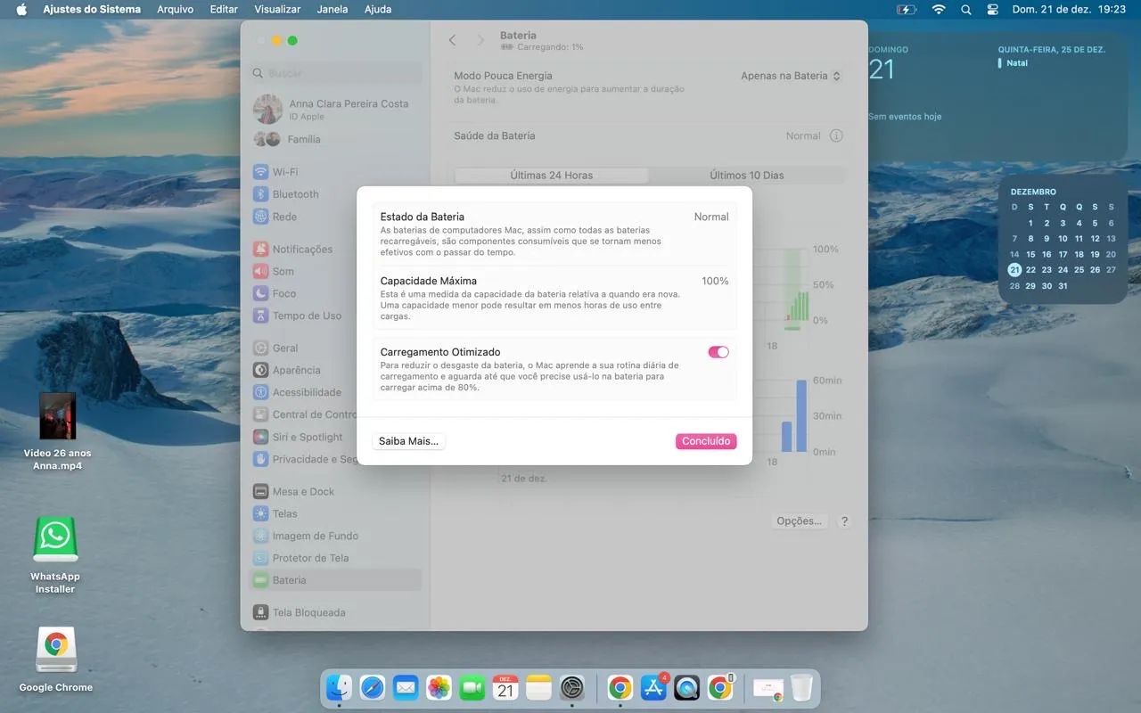 MacBook Air M1 EXCELENTE ESTADO (saúde da bateria em 100%) - Foto 5