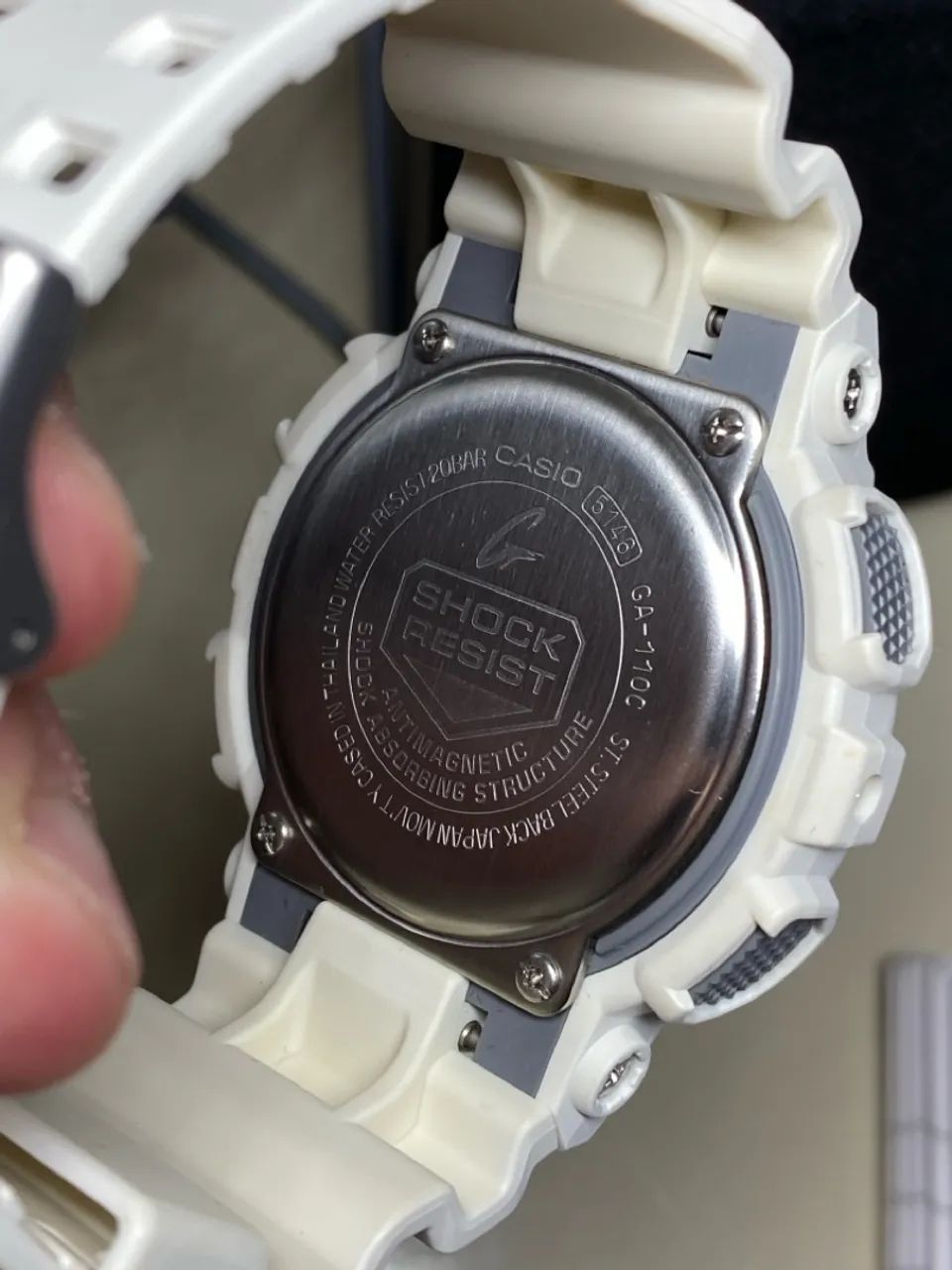 Relógio G-Shock branco original, estado de novo, sem bateria. - Foto 3