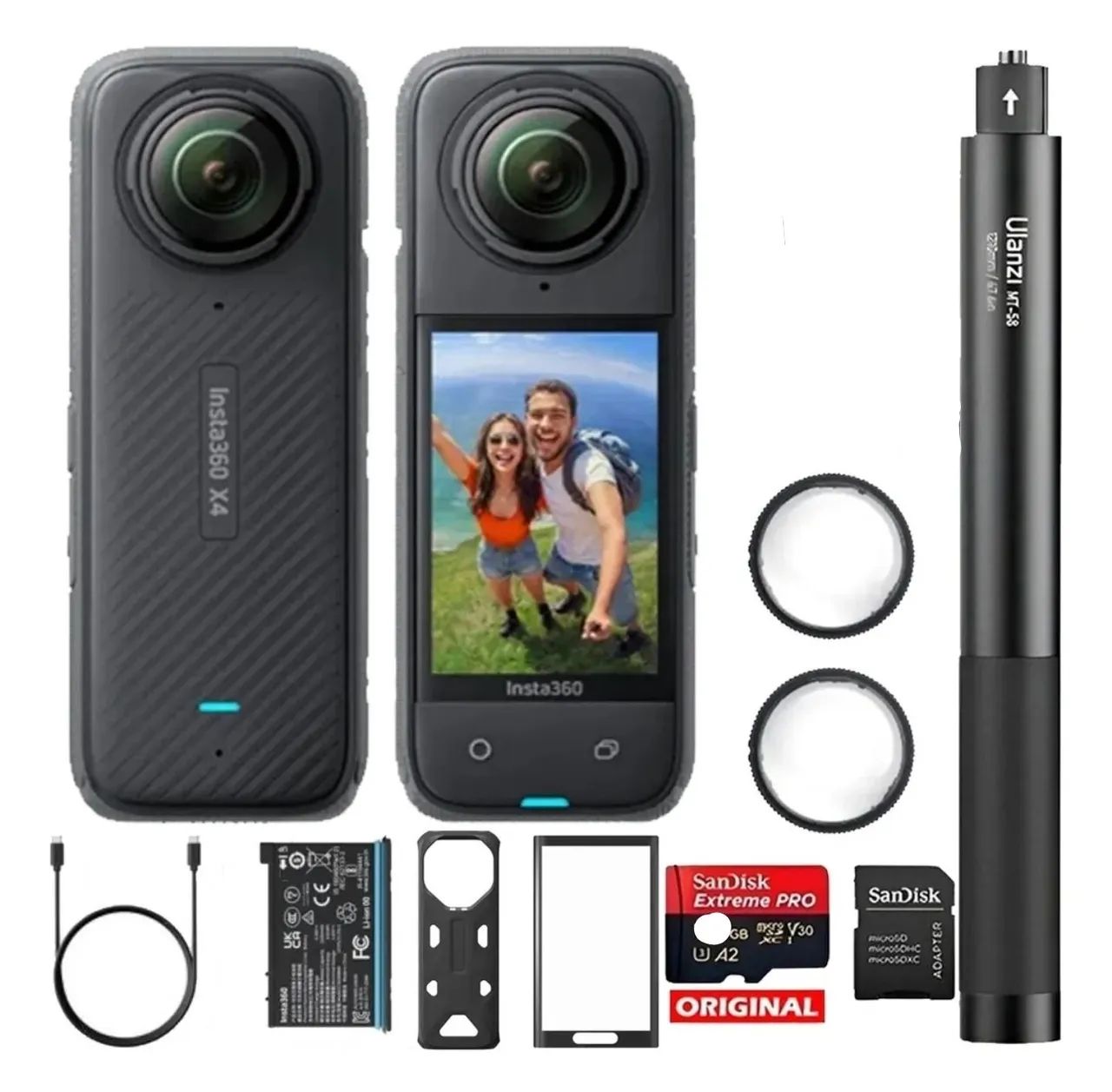 Câmera Insta 360 X4 + Acessórios