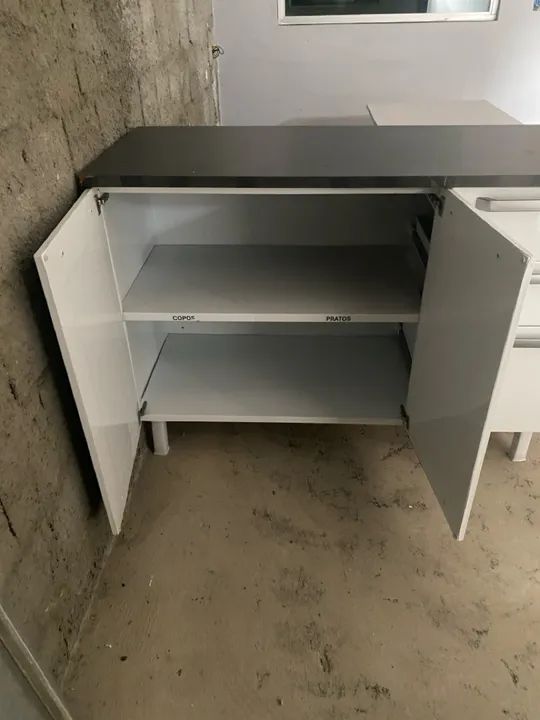 Armário de cozinha branco 3 portas - Foto 2