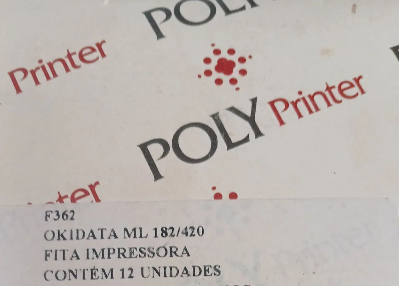 Fita Okidata 182 192 329 390 420 nova caixa  12 unidades 