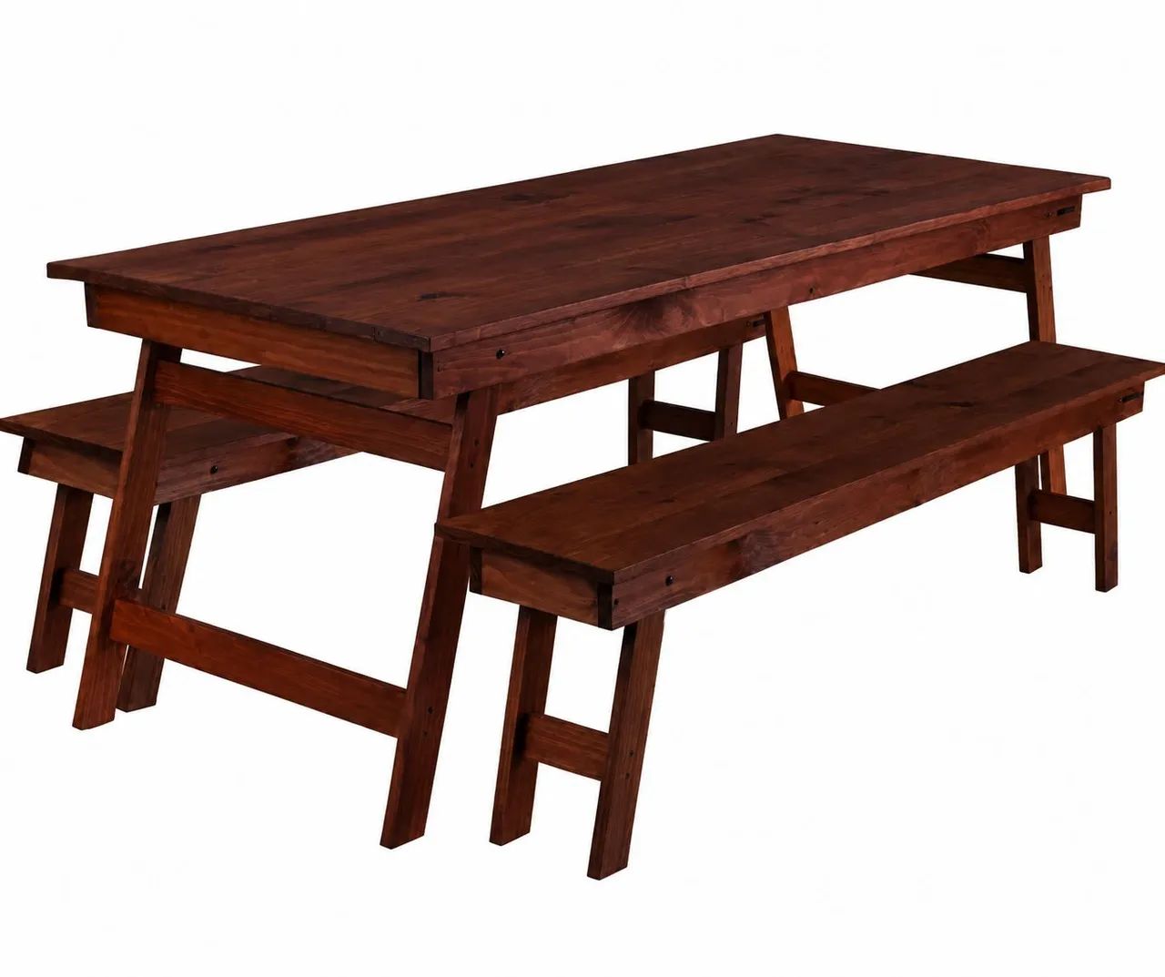 Mesa e bancos dobráveis 