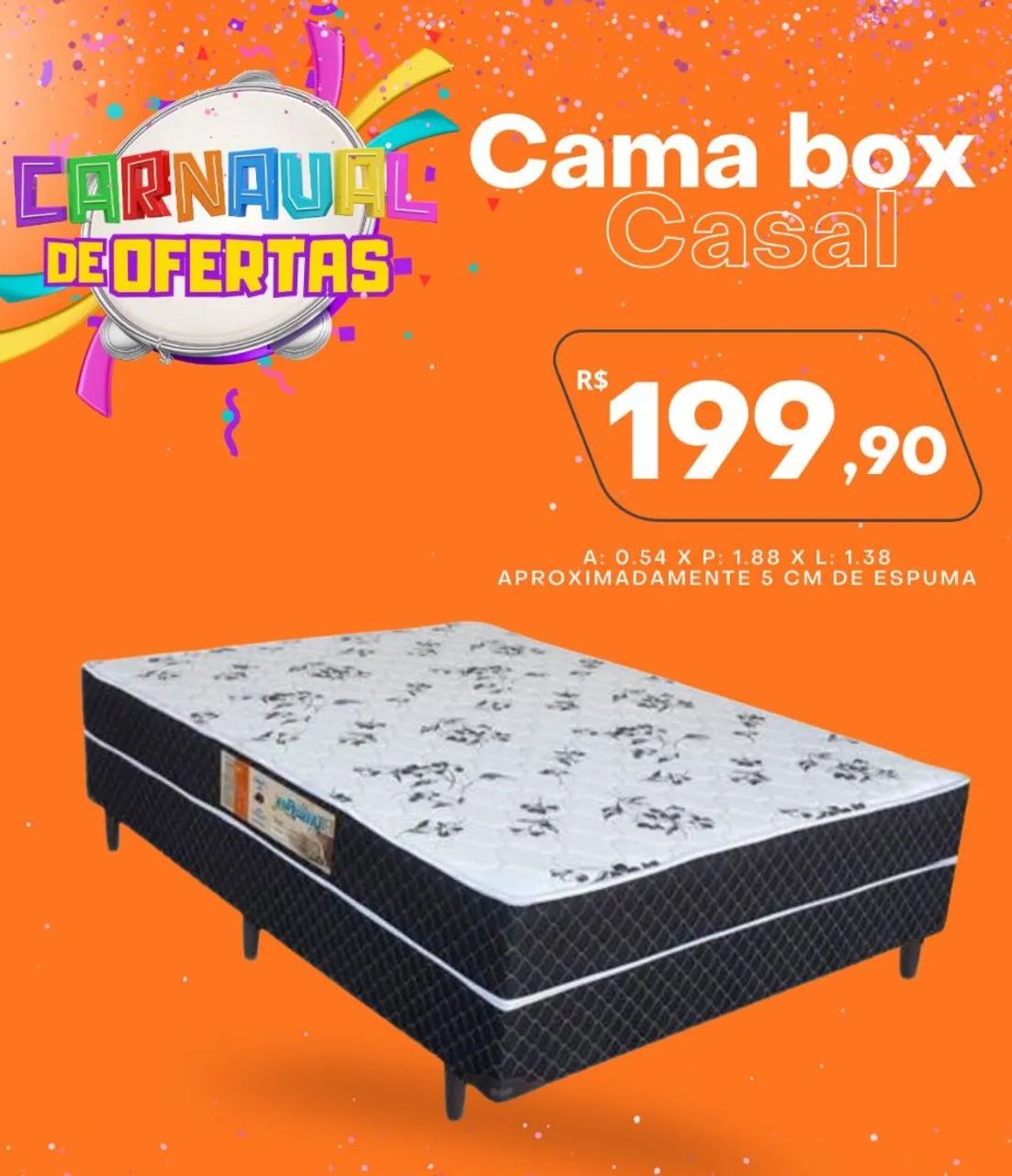 Cama box casal 