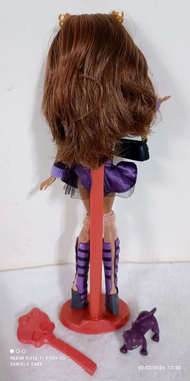 Boneca Monster High Clawdeen Wolf básica Wave 1 (2010) - falta só o diário  - Foto 6