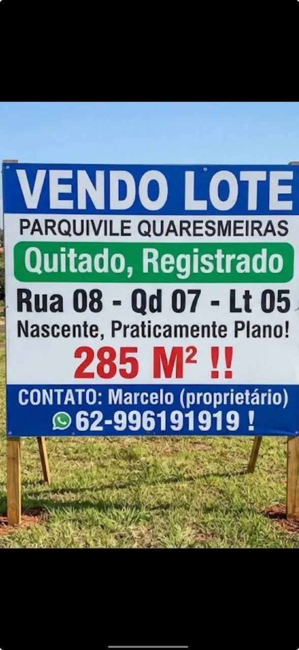 Lote - 285M2 - Quitado/Registrado