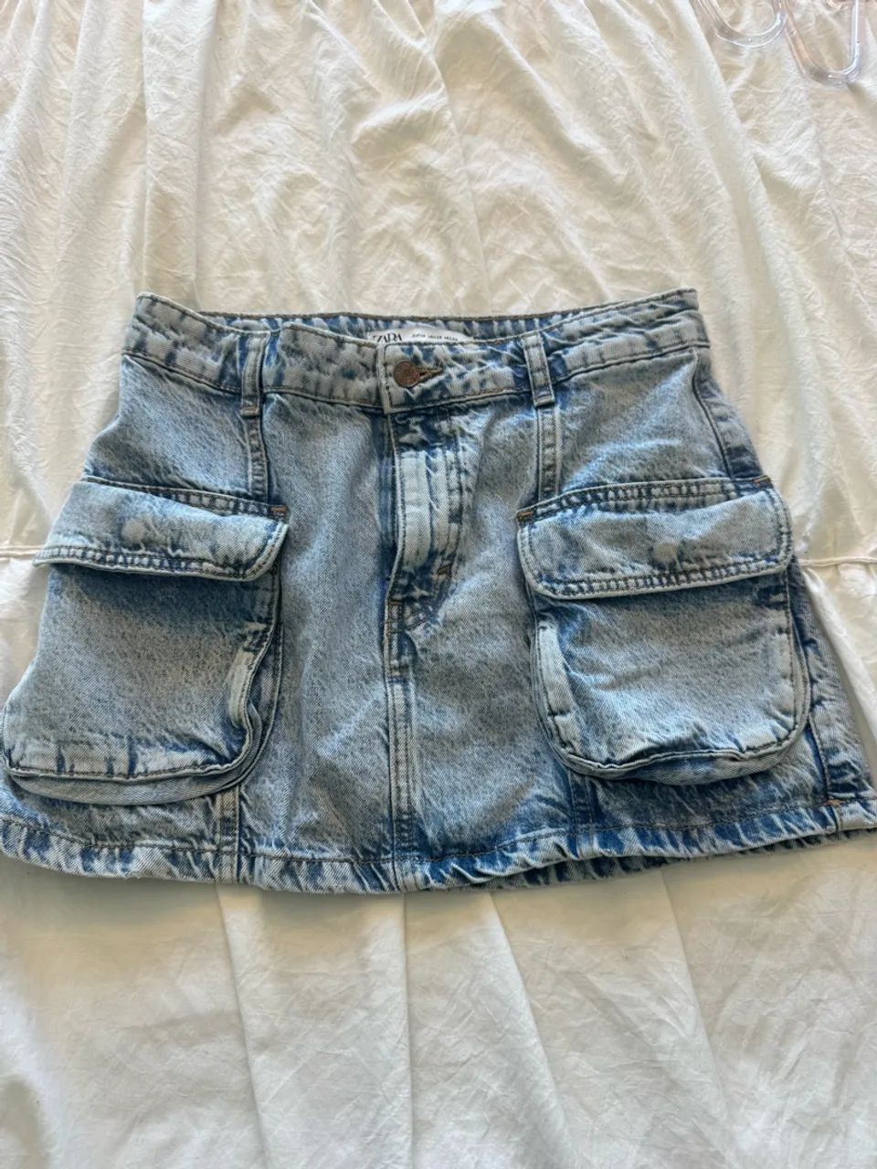 Saia jeans cargo 