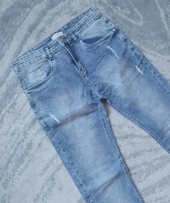 Calça jeans azul masculina - Foto 2