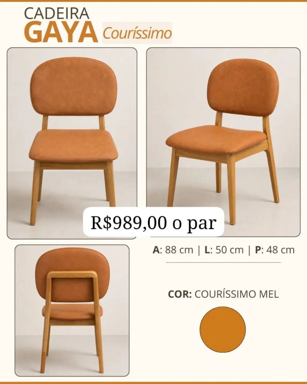 Cadeira de jantar o par