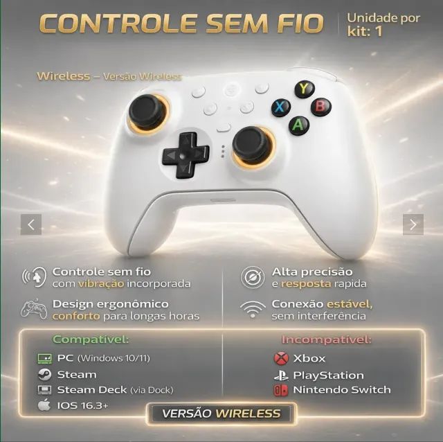 Controle PC 8Bitdo c/ dock de carregamento - Foto 2