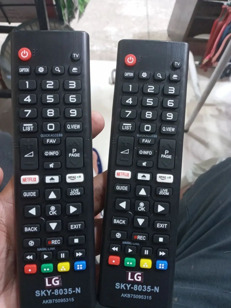 Controles de tv lg