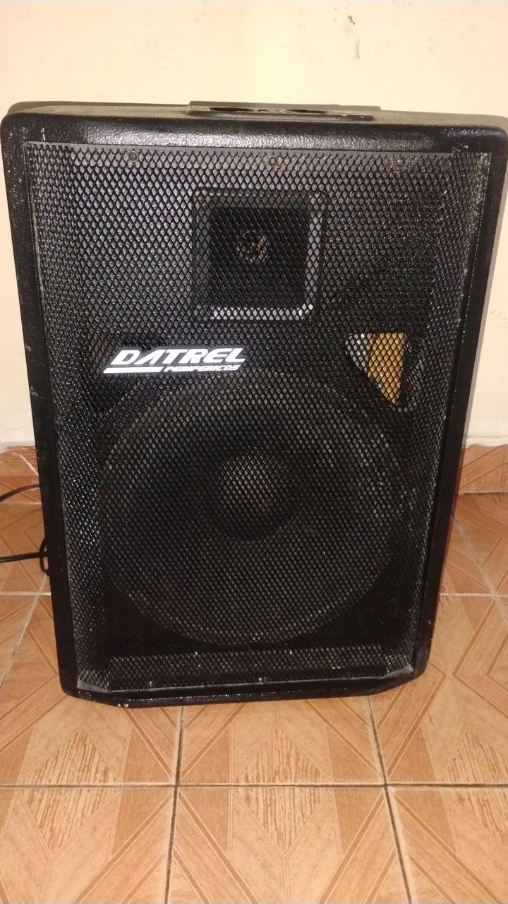 Caixa de som datrel 300w RMS 