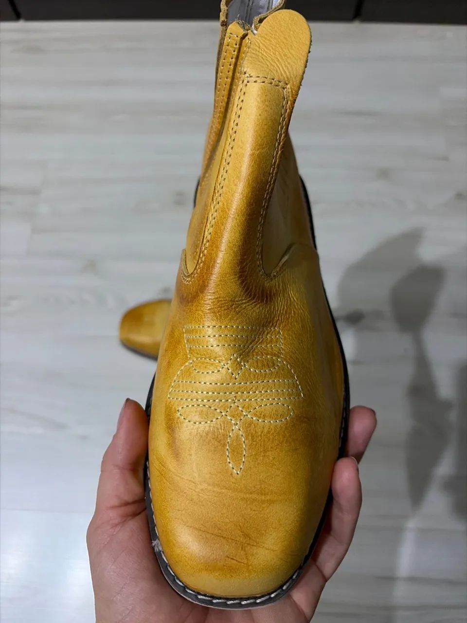 Bota botina masculina couro - Foto 2