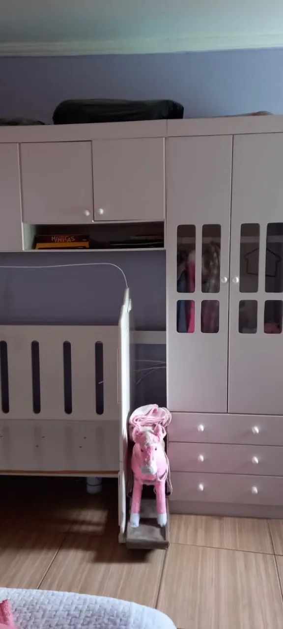 Berço e Armário de Roupas de Bebê - Foto 5