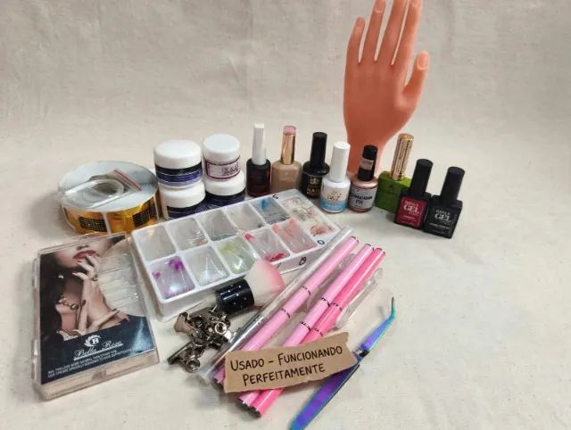 Kit Completo de Nail Designer Usado" - Foto 2