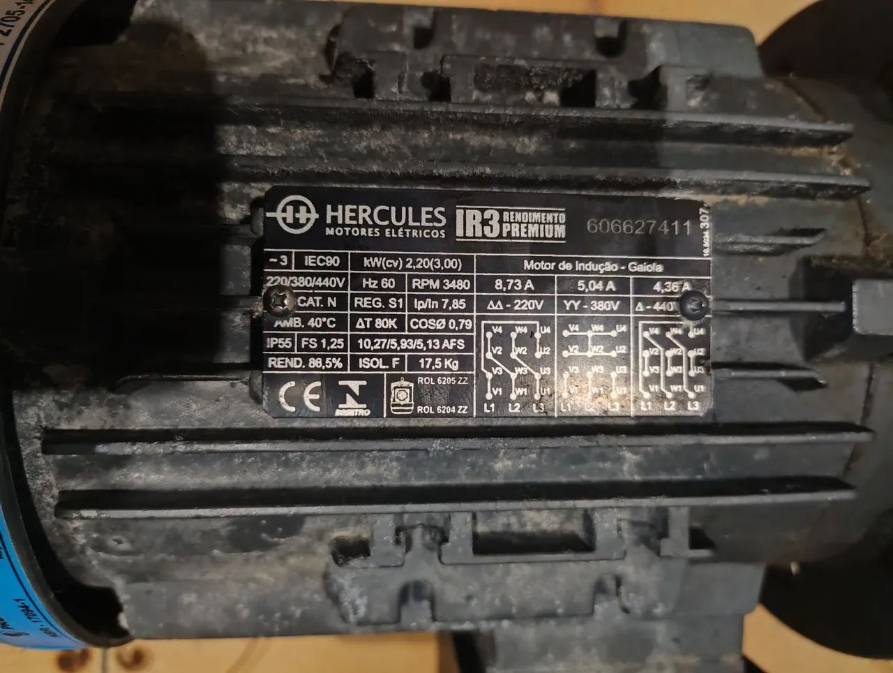 Motor elétrico de 3 CV de alta. - Foto 5
