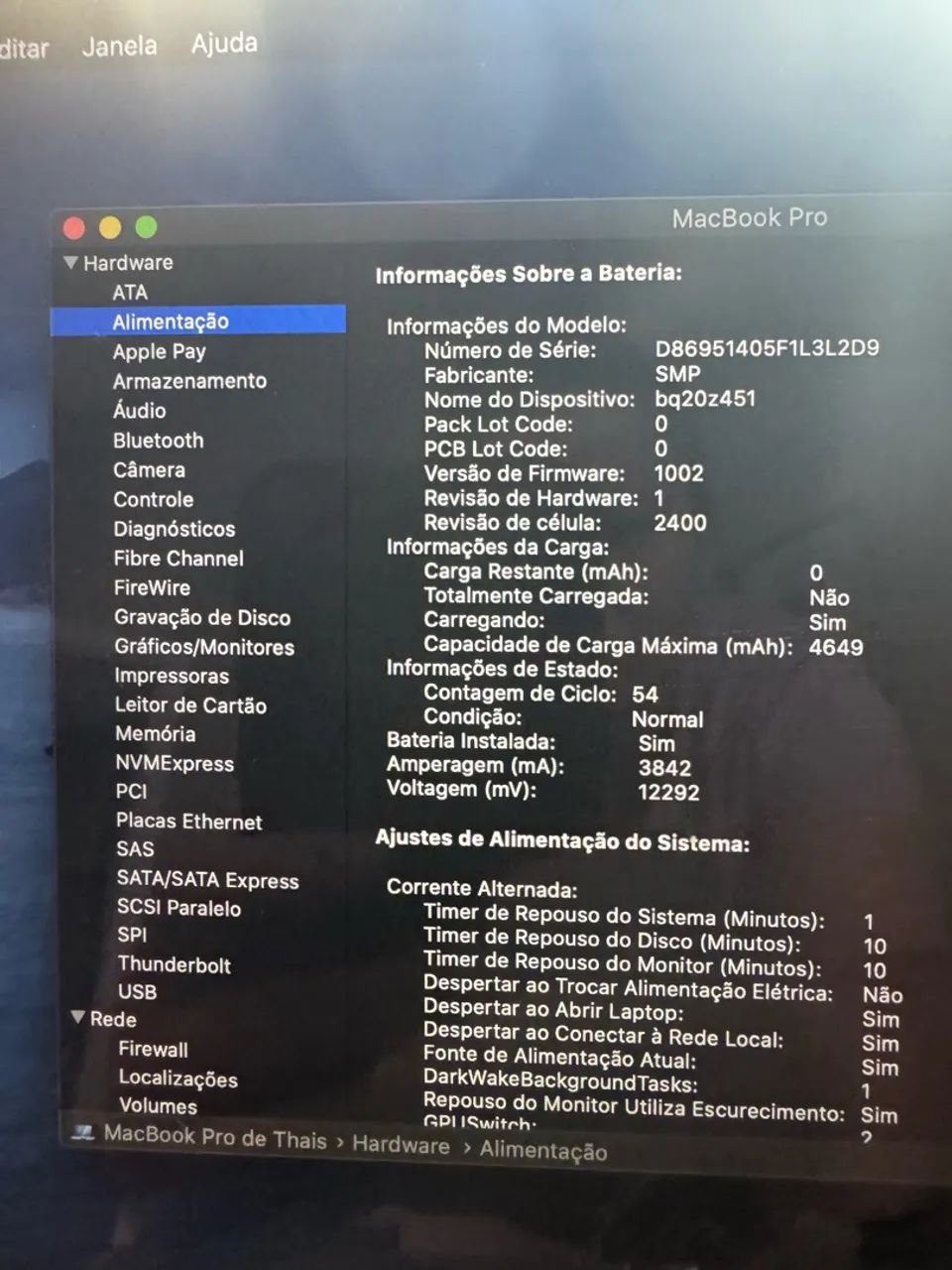 Mac book Pro bateria 91.1% - Foto 5