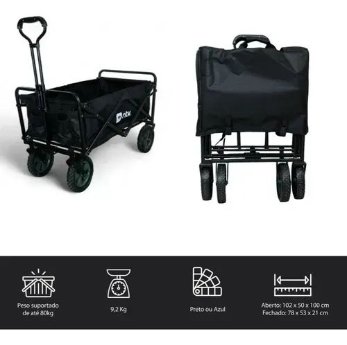 CARRINHO TRANSPORTE CAMPING - Foto 3