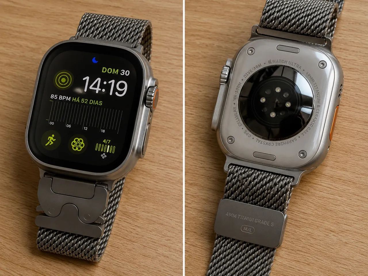 Apple Watch Ultra 3 - 49 mm Titânio Natural + Pulseiras Extras - Foto 2