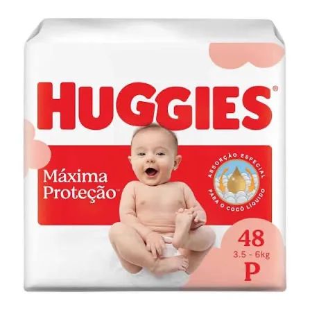 FRALDA HUGGIES P - 48 unidades - Foto 2