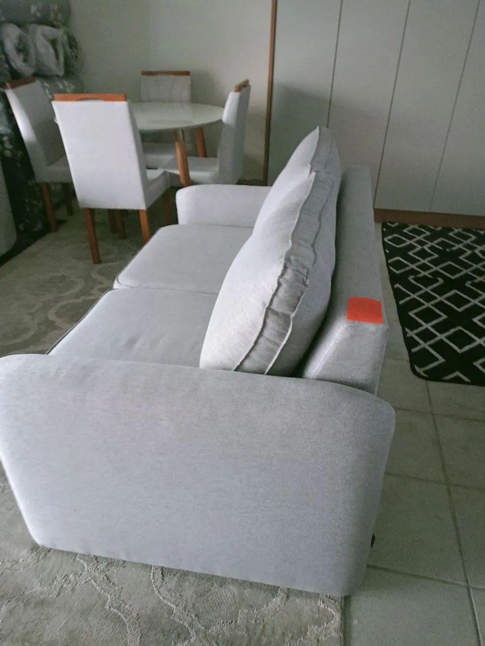 SOFÁ 1,60 FIXO COR CINZA - Foto 2