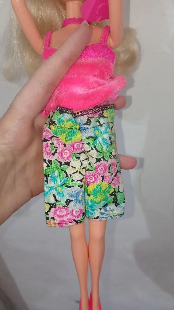 Shorts da Barbie.