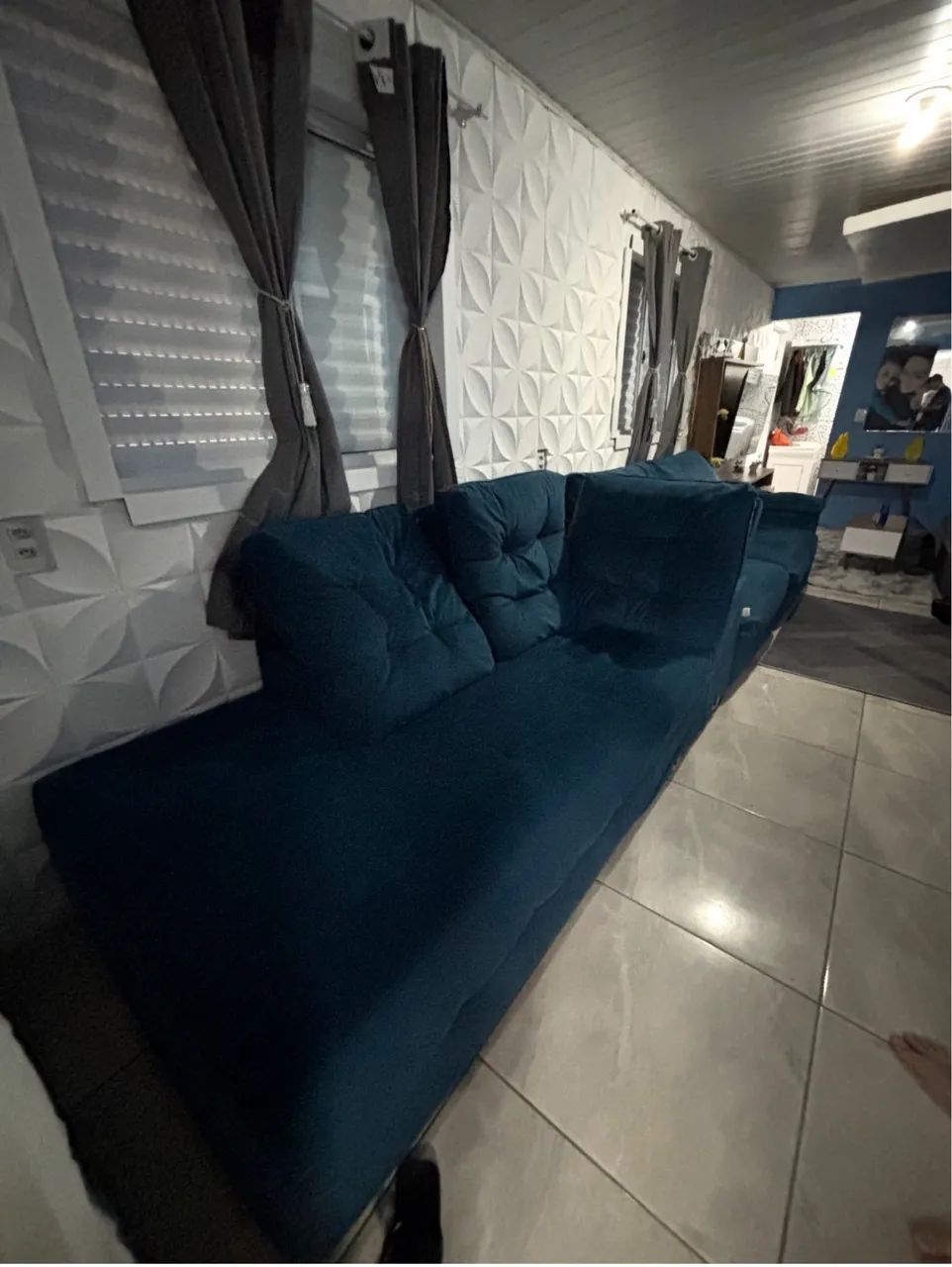 Vendo sofá de canto pra vender logo - Foto 4