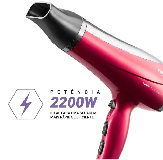 Secador de Cabelos Philco Bivolt 2200W PSC2300 Potência, Tecnologia e Design Premium - Foto 4