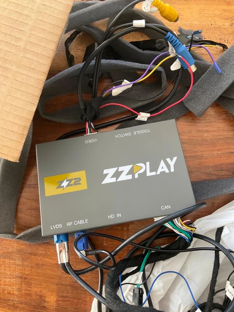 Carplay E Android Auto Para  Audi - Central Multimídia ZZ Play Toggle Switch - Semi Nova