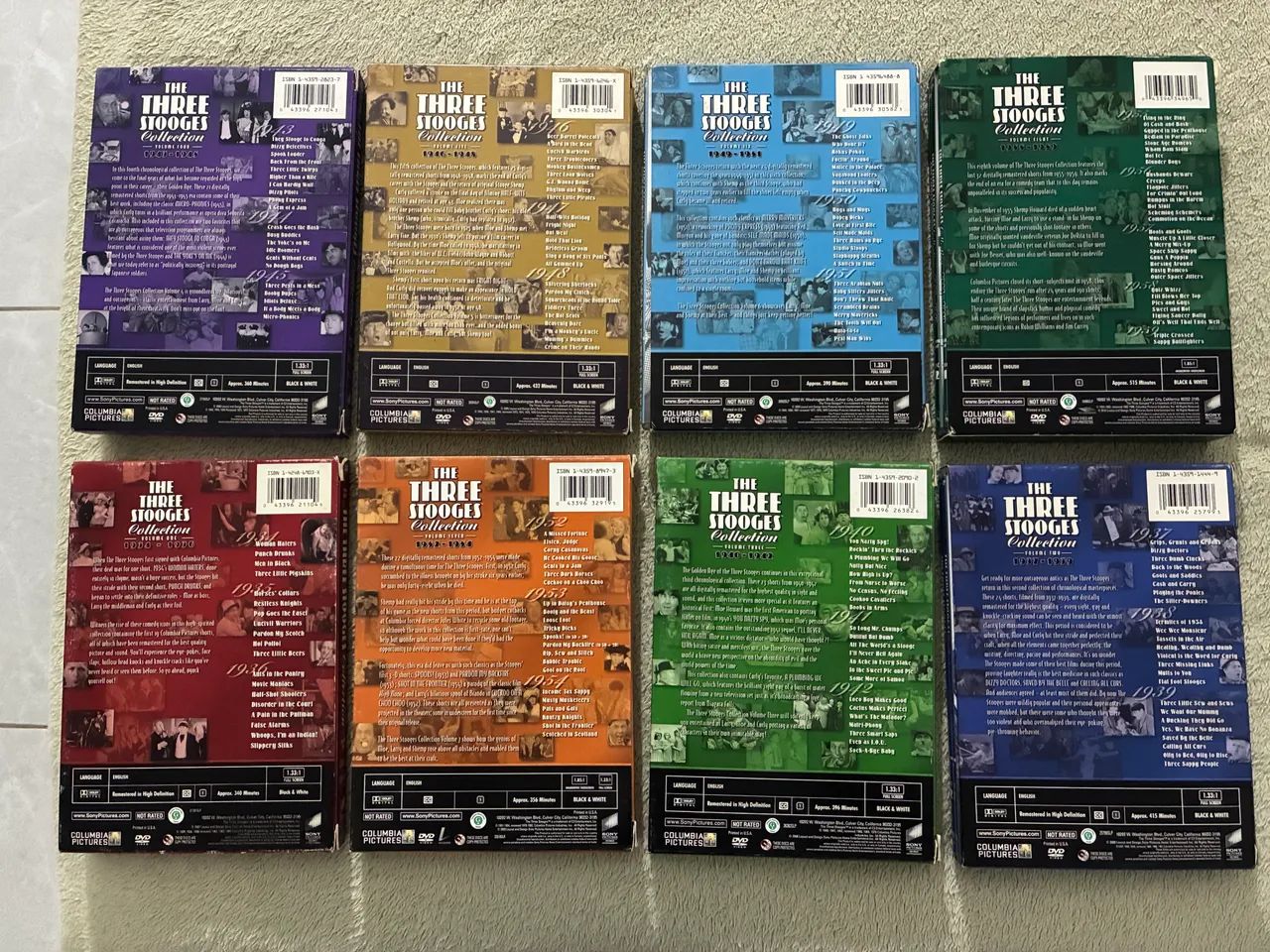 Coleção Três Patetas curta metragens 1934 a 1959 - 17 DVDs (Importado região 1) - Foto 2