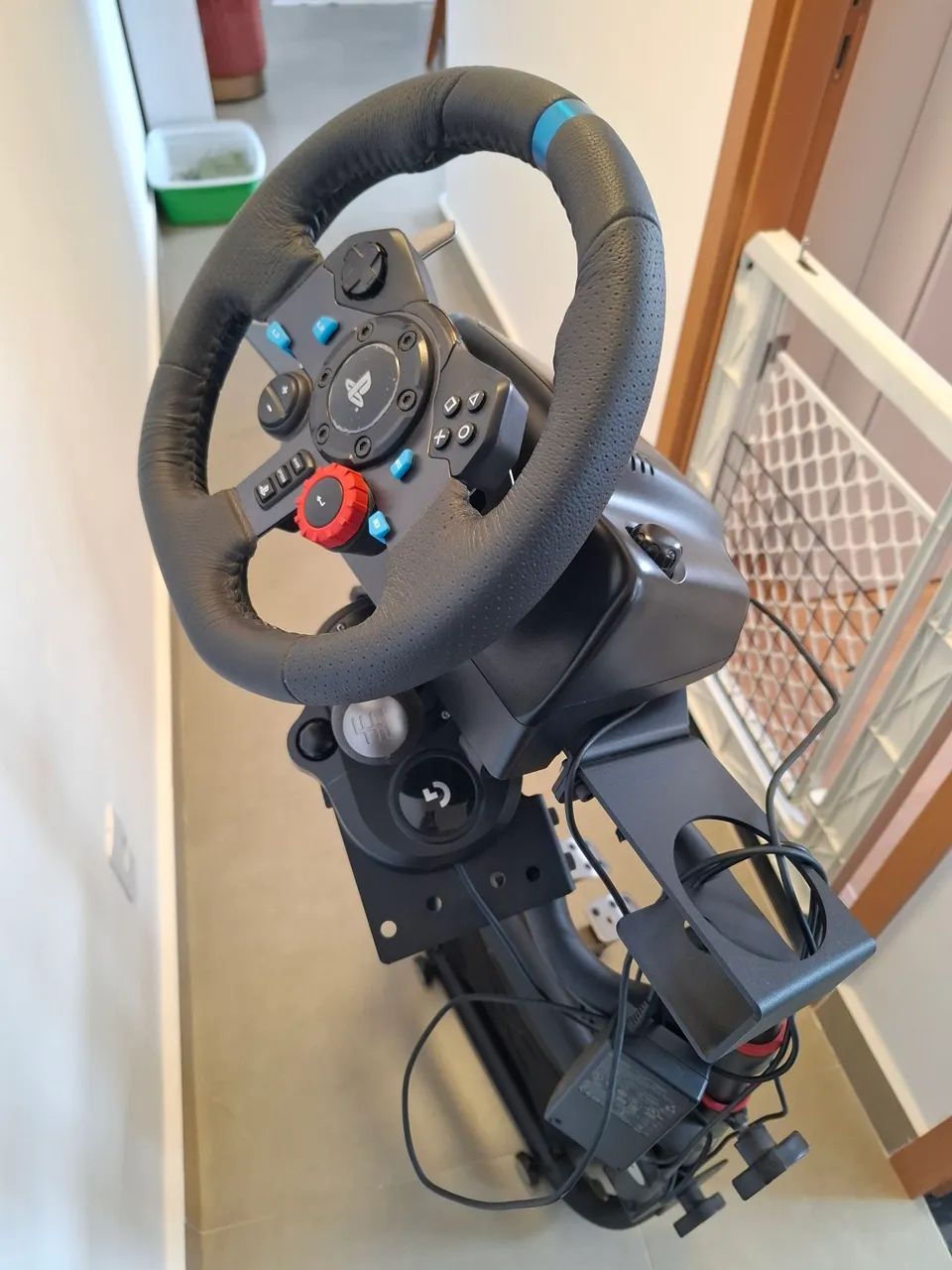Setup Sim Racing COMPLETO: Logitech G29 + Câmbio + Suporte (PS5/PC)
